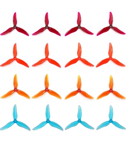 Amazon.com: 10Pair Gemfan Hurricane 51466 V2 MCK 3 Blade/Tri-Blade
